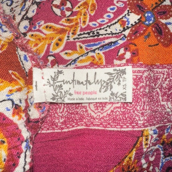 XS Free People Tunic dress top lace tank - Picture 6 of 6